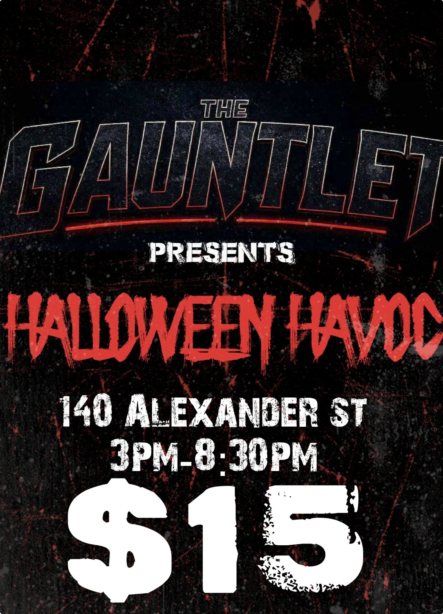 The Gauntlet Halloween Havoc ticket