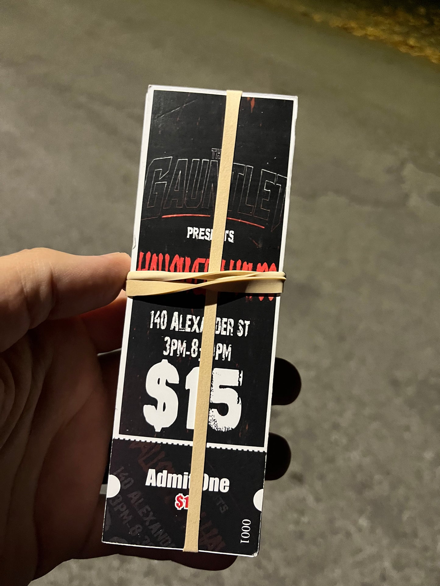 The Gauntlet Halloween Havoc ticket